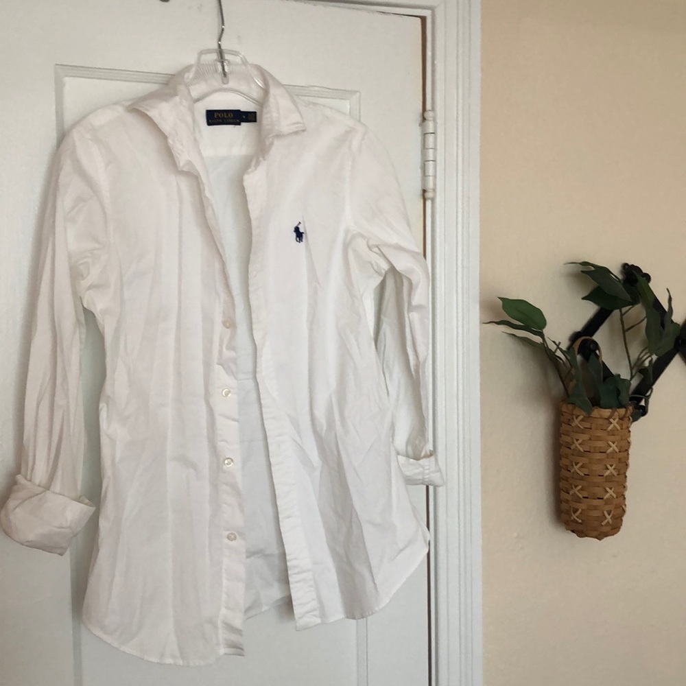 Classic Polo Ralph Lauren white button down